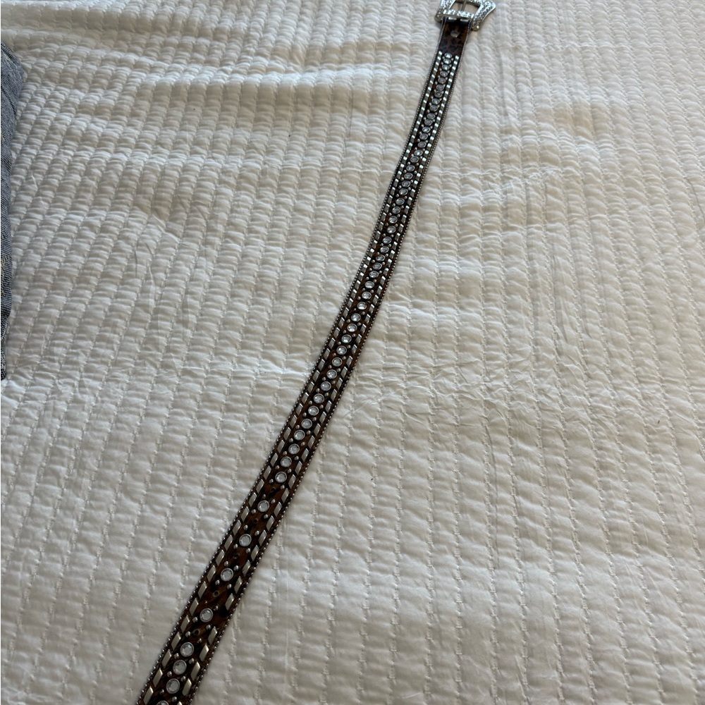 Leopard Print Rhinestone Belt - Picture 7 of 7